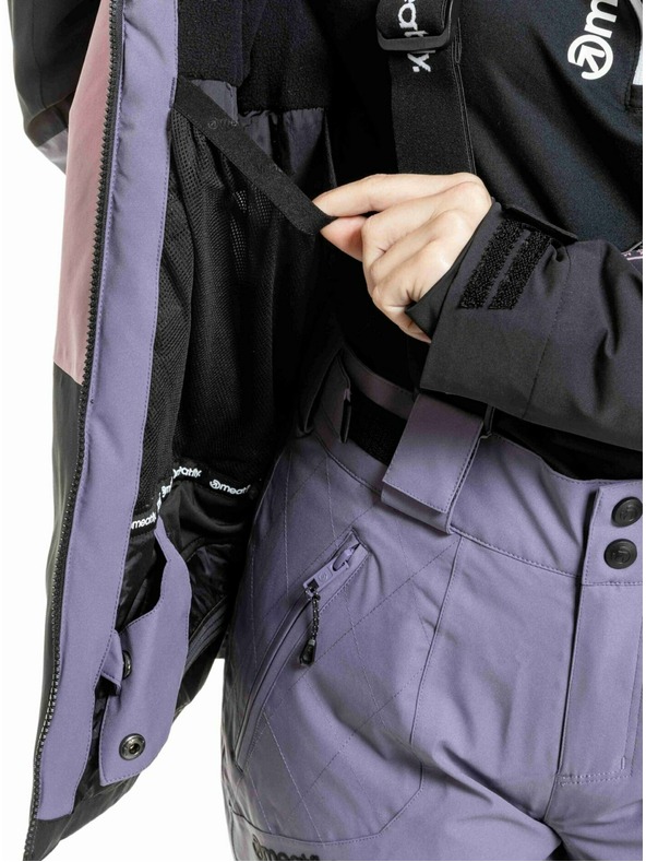 Meatfly Meatfly ženski SNB & SKI jakna Kirsten Black / Purple Light