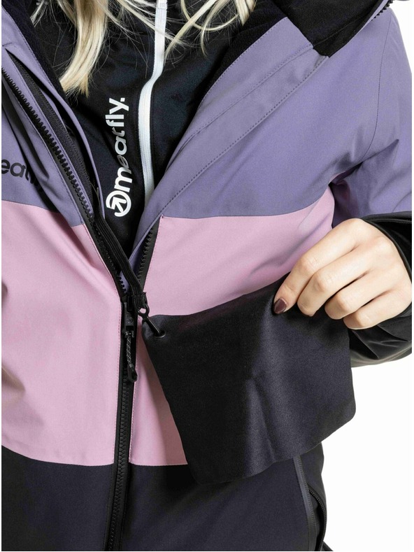 Meatfly Meatfly ženski SNB & SKI jakna Kirsten Black / Purple Light