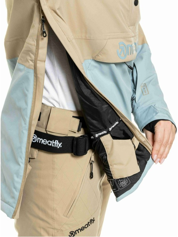 Meatfly Meatfly ženski SNB & SKI jakna Aiko Cloud / Safari
