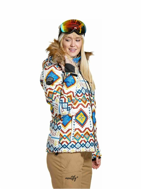 Meatfly Meatfly ženski SNB & SKI jakna Bonie White Jones