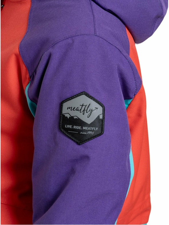 Meatfly Meatfly ženski SNB & SKI jakna Aiko Turquoise/Ferrari Red