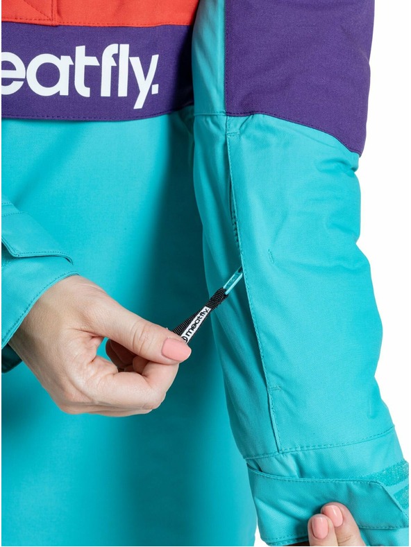 Meatfly Meatfly ženski SNB & SKI jakna Aiko Turquoise/Ferrari Red