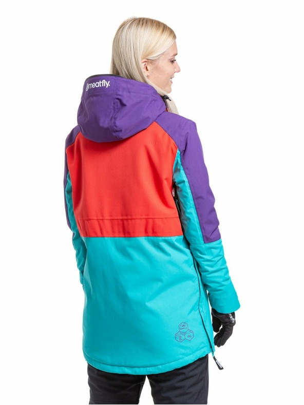 Meatfly Meatfly ženski SNB & SKI jakna Aiko Turquoise/Ferrari Red