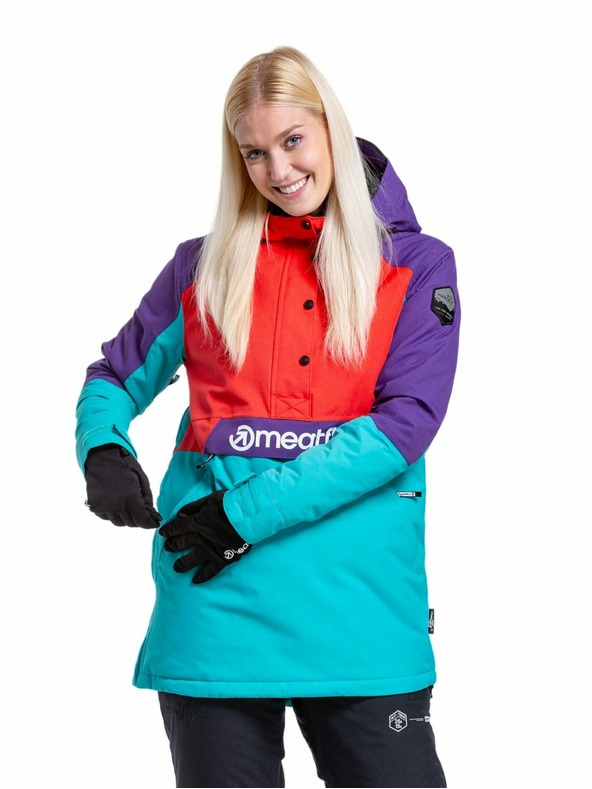 Meatfly Meatfly ženski SNB & SKI jakna Aiko Turquoise/Ferrari Red