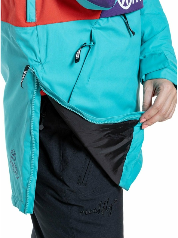 Meatfly Meatfly ženski SNB & SKI jakna Aiko Turquoise/Ferrari Red