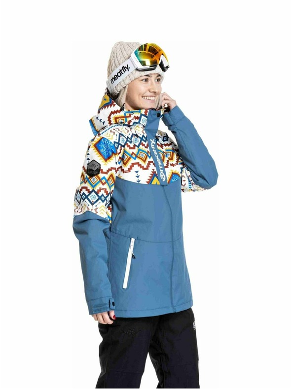 Meatfly Meatfly ženski SNB & SKI jakna Kirsten White Jones / Slate Blue