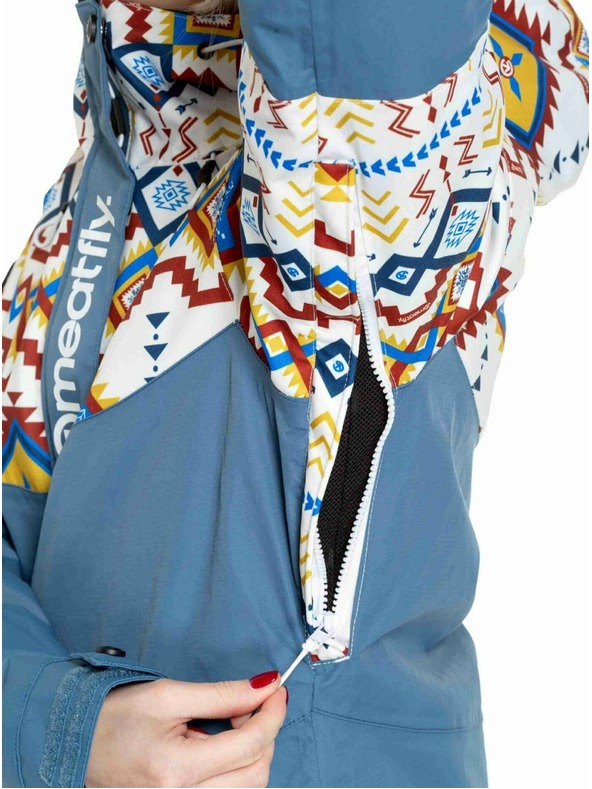 Meatfly Meatfly ženski SNB & SKI jakna Kirsten White Jones / Slate Blue