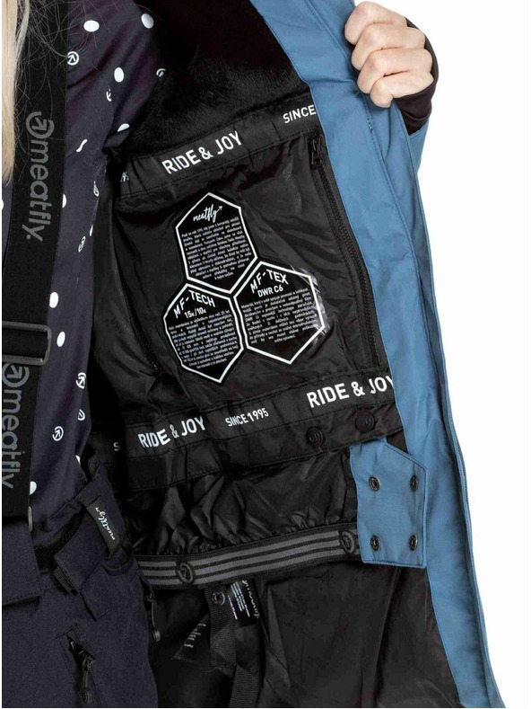 Meatfly Meatfly ženski SNB & SKI jakna Kirsten White Jones / Slate Blue