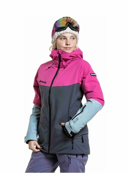 Meatfly Meatfly ženski SNB & SKI jakna Kirsten Grey Dark / Pink