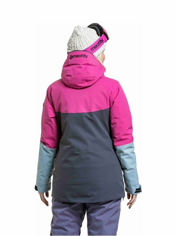 Meatfly Meatfly ženski SNB & SKI jakna Kirsten Grey Dark / Pink