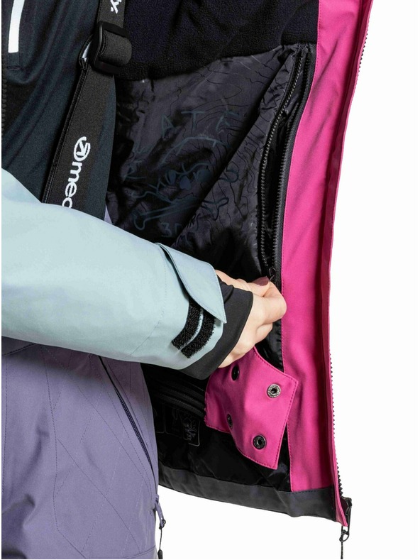 Meatfly Meatfly ženski SNB & SKI jakna Kirsten Grey Dark / Pink