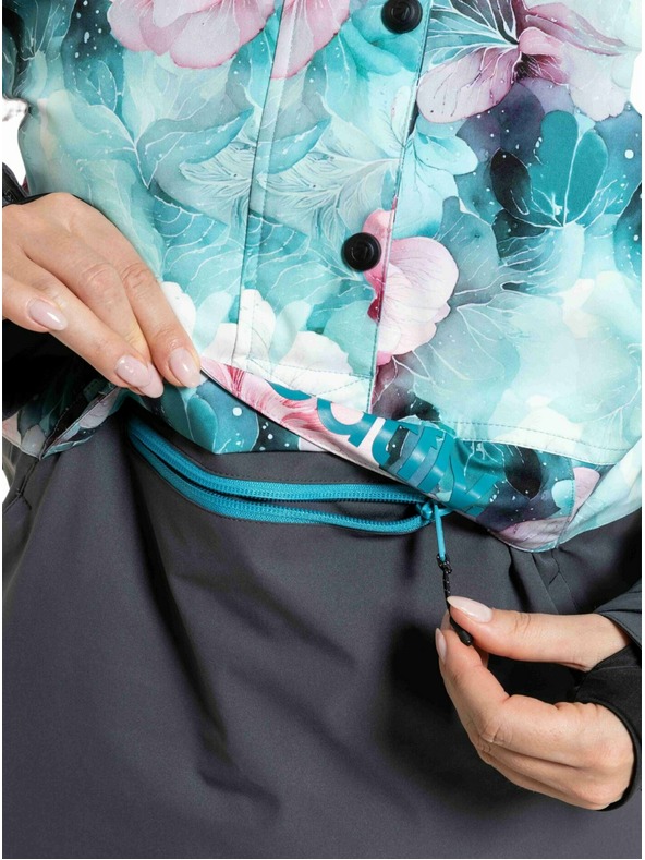 Meatfly Meatfly ženski SNB & SKI jakna Aiko Pink Flowers