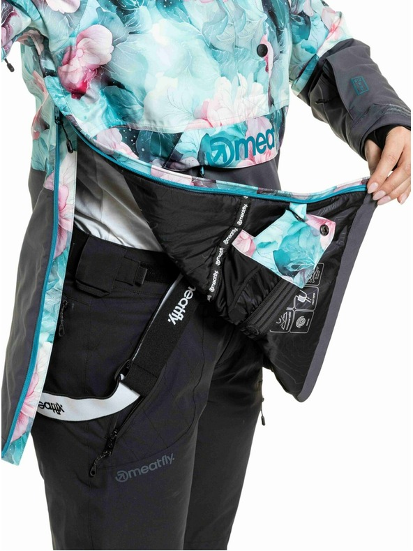 Meatfly Meatfly ženski SNB & SKI jakna Aiko Pink Flowers