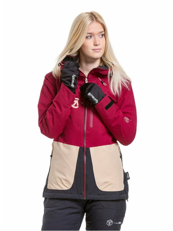 Meatfly Meatfly ženski SNB & SKI jakna Gaia Beet Red