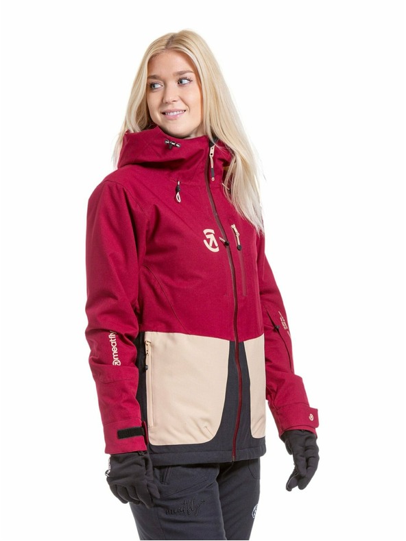 Meatfly Meatfly ženski SNB & SKI jakna Gaia Beet Red