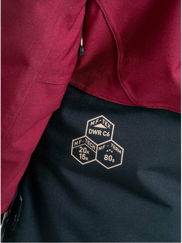 Meatfly Meatfly ženski SNB & SKI jakna Gaia Beet Red