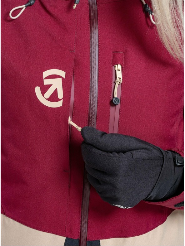 Meatfly Meatfly ženski SNB & SKI jakna Gaia Beet Red