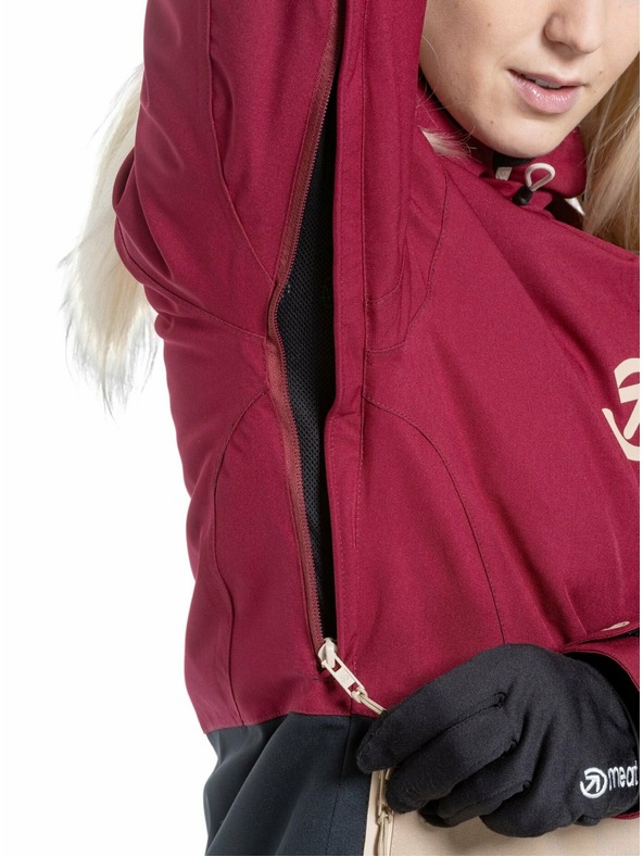 Meatfly Meatfly ženski SNB & SKI jakna Gaia Beet Red