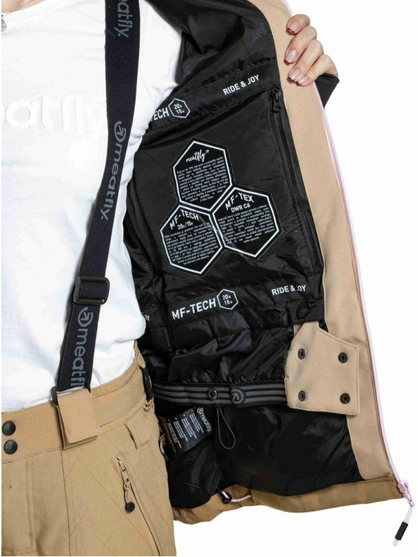 Meatfly Meatfly ženski SNB & SKI jakna Gaia Latte