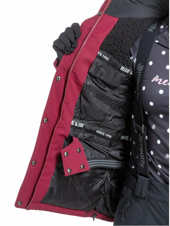 Meatfly Meatfly ženski SNB & SKI jakna Terra Beet Red