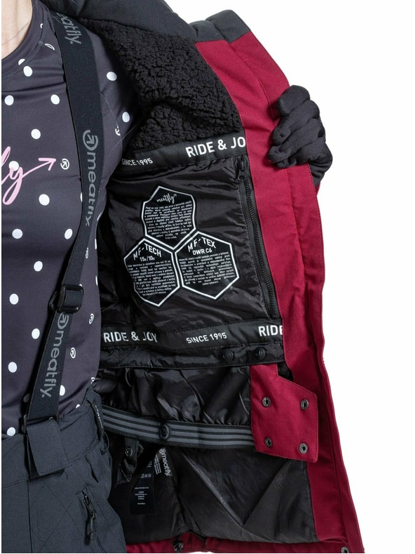 Meatfly Meatfly ženski SNB & SKI jakna Terra Beet Red