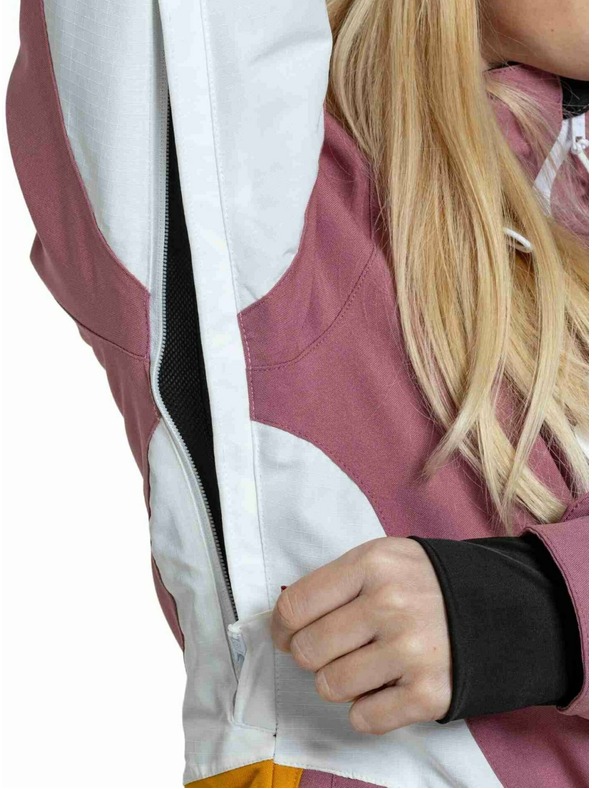 Meatfly Meatfly ženski SNB & SKI jakna Gaia Dusty Rose / Sunflower