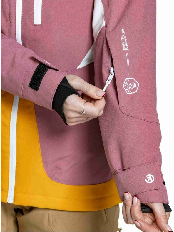 Meatfly Meatfly ženski SNB & SKI jakna Gaia Dusty Rose / Sunflower