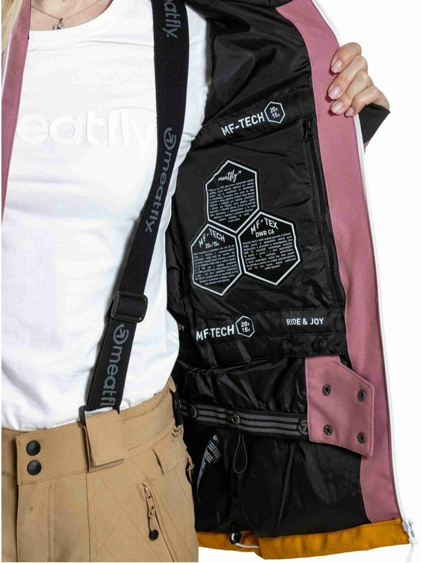 Meatfly Meatfly ženski SNB & SKI jakna Gaia Dusty Rose / Sunflower