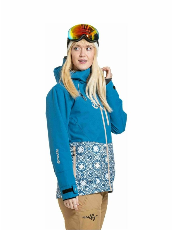Meatfly Meatfly ženska SNB & SKI jakna Gaia Mosaic / Blue
