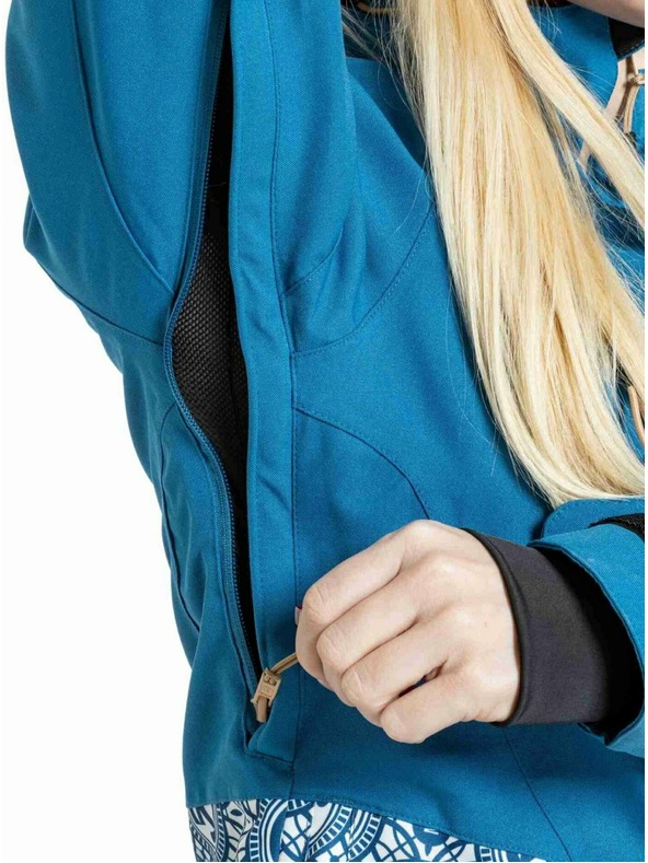 Meatfly Meatfly ženska SNB & SKI jakna Gaia Mosaic / Blue