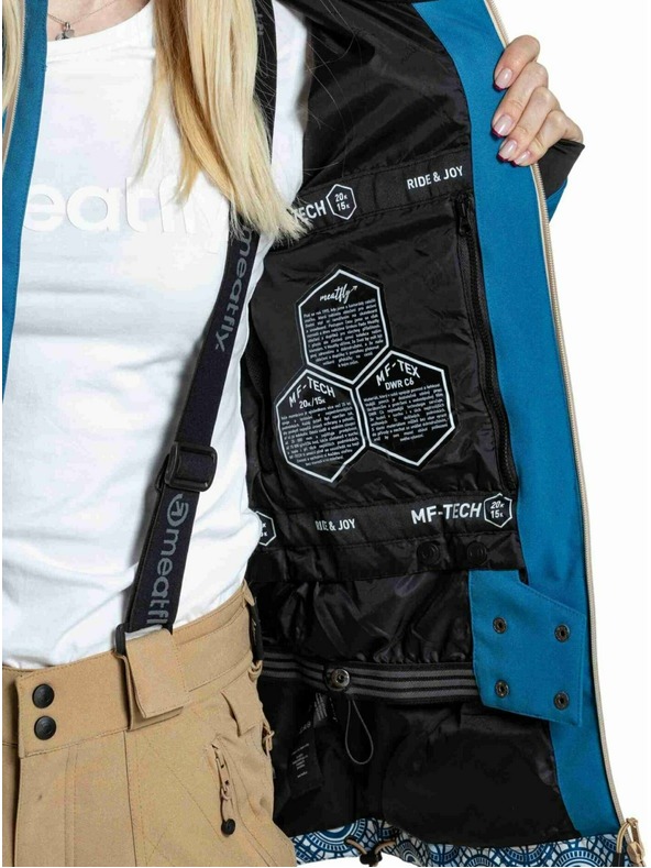 Meatfly Meatfly ženska SNB & SKI jakna Gaia Mosaic / Blue