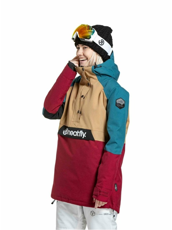 Meatfly Meatfly ženska SNB & SKI jakna Aiko Beet Red / Blue