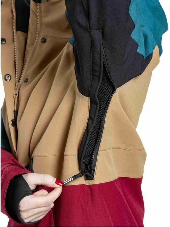 Meatfly Meatfly ženska SNB & SKI jakna Aiko Beet Red / Blue