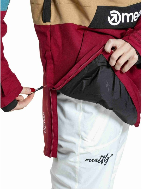 Meatfly Meatfly ženska SNB & SKI jakna Aiko Beet Red / Blue