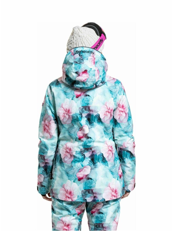 Meatfly Meatfly ženska SNB & SKI jakna Kirsten Pink Flowers