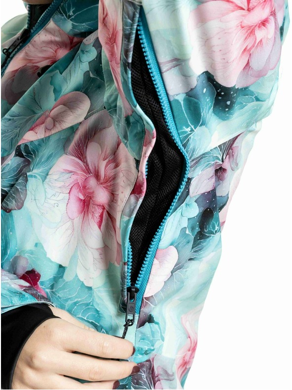 Meatfly Meatfly ženska SNB & SKI jakna Kirsten Pink Flowers