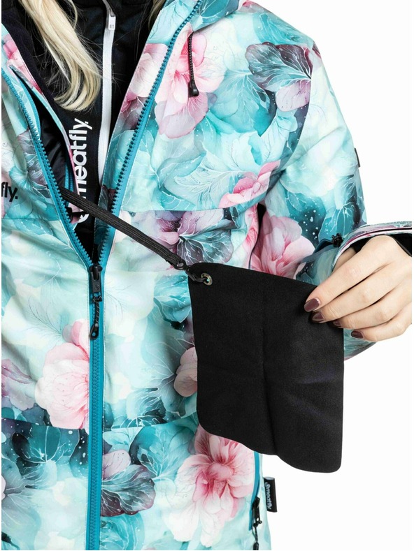 Meatfly Meatfly ženska SNB & SKI jakna Kirsten Pink Flowers