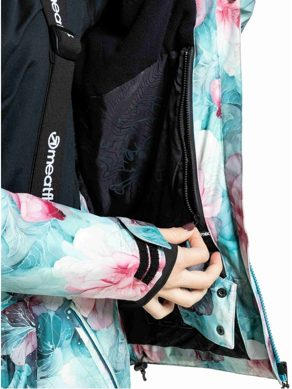 Meatfly Meatfly ženska SNB & SKI jakna Kirsten Pink Flowers