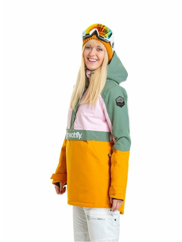 Meatfly Meatfly ženska SNB & SKI jakna Aiko Pastel Pink / Sunflower