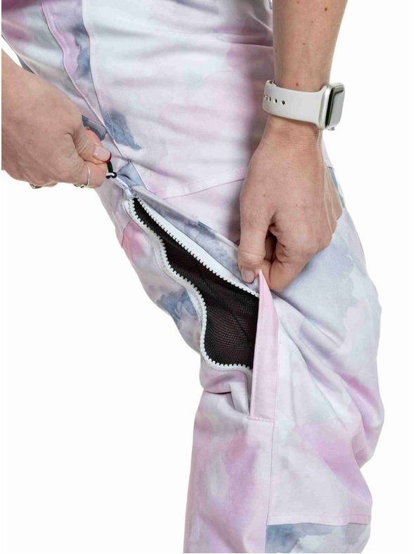 Meatfly Meatfly ženske SNB & SKI hlače Foxy Clouds Pink