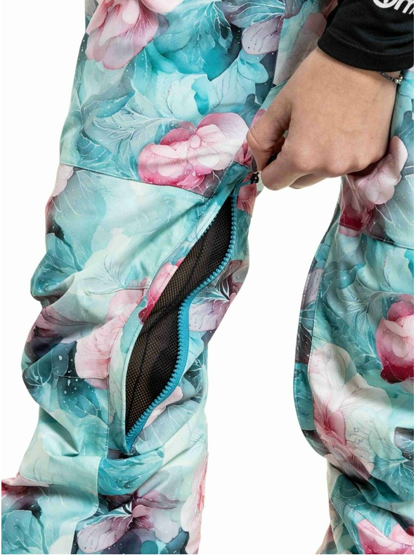 Meatfly Meatfly ženske SNB & SKI hlače Foxy Pink Flowers