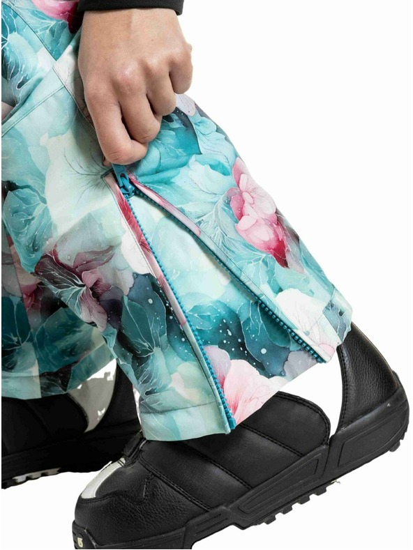 Meatfly Meatfly ženske SNB & SKI hlače Foxy Pink Flowers