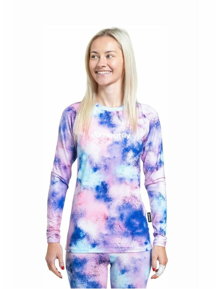 Meatfly Meatfly ženska termo majica Capa Purple Aquarel