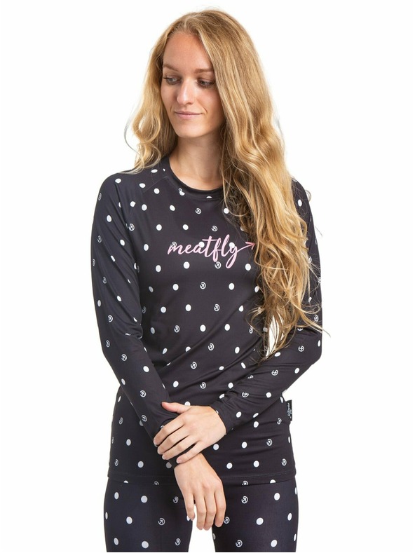 Meatfly Meatfly ženska termo majica Capa Black Dots