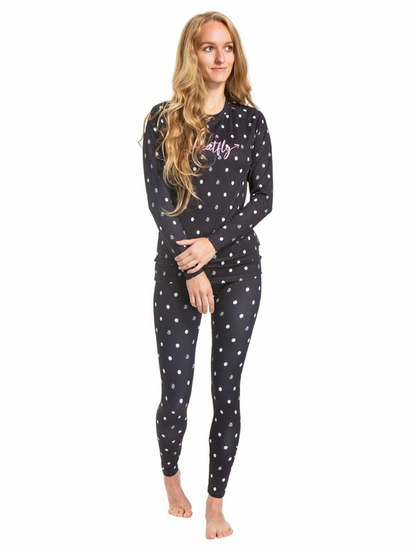 Meatfly Meatfly ženska termo majica Capa Black Dots