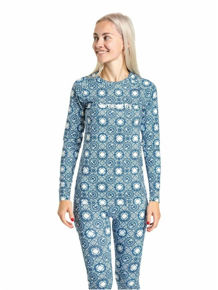 Meatfly Meatfly ženska termo majica Capa Mosaic Blue