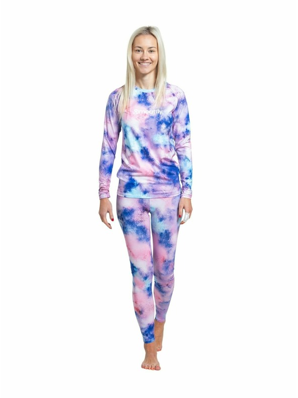 Meatfly Meatfly ženske termo hlače Taro Purple Aquarel