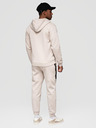 Ombre Clothing Moške trenirka s kapuco + hlače jogger - svetlo bež V6 Z116 Ombre Clothing