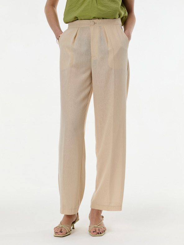 Orsay Bež ženske široke hlače ORSAY