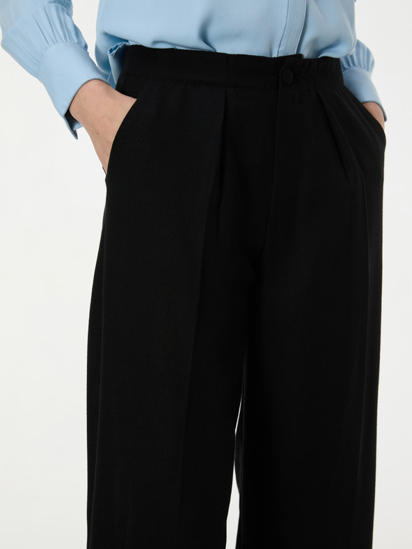 Orsay Črne ženske široke hlače ORSAY
